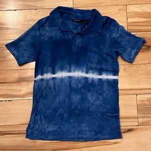 La Miniatura Kids Blue Tissue Cotton Polo